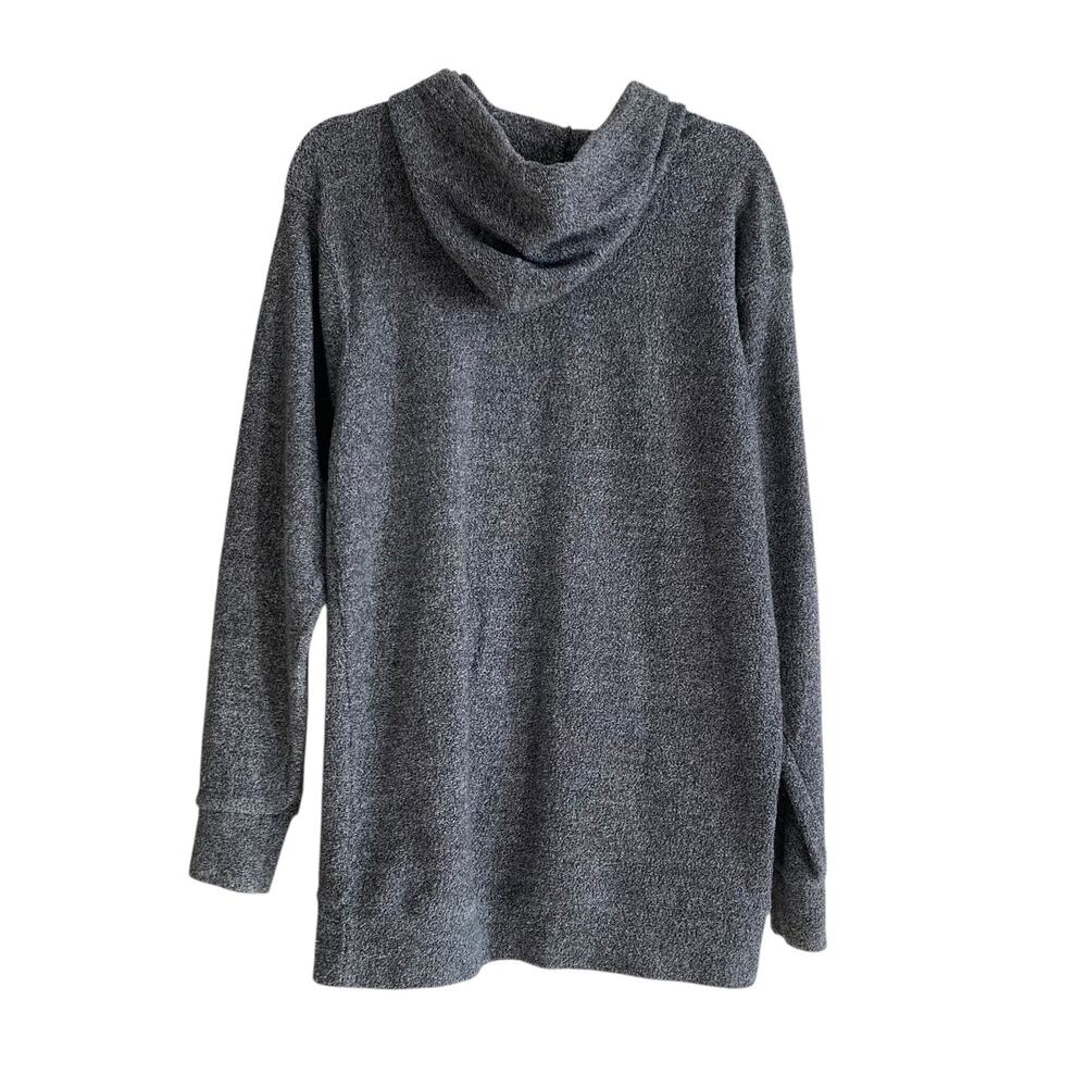 MV Sports Mammoth Gray White Terrycloth Slim Lightweight Hoodie Size Medium - Picture 2 of 16